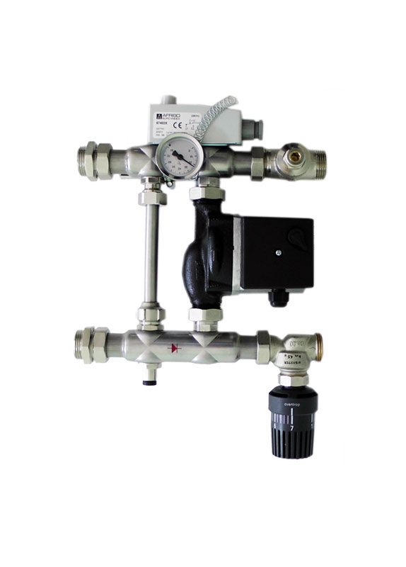 Насосная группа DN 25 автономной циркуляции с насосом Millennium MPS 20-40 (NGML01/02-40) Насосная группа DN 25 автономной циркуляции с насосом Millennium MPS 20-40 (NGML01/02-40)