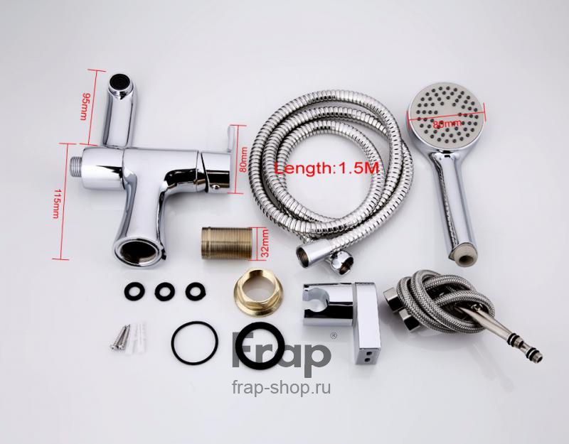F1252 Frap Смеситель на борт ванны 1-отв. (35к. хром) F1252 F1252 Frap Смеситель на борт ванны 1-отв. (35к. хром) F1252