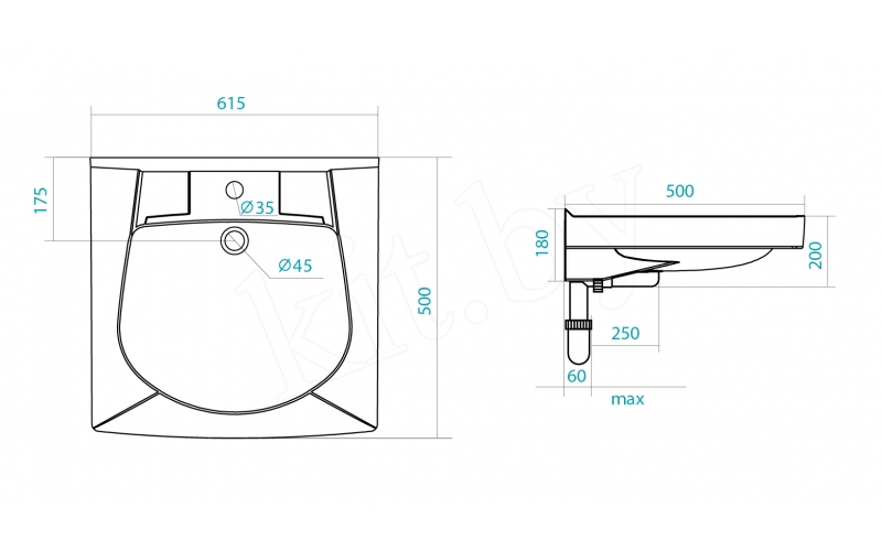 Умывальник над стиральной машинкой "Пилот-50" (кроншт, крепеж, сифон) САНТЕК Умывальник над стиральной машинкой "Пилот-50" (кроншт, крепеж, сифон) САНТЕК